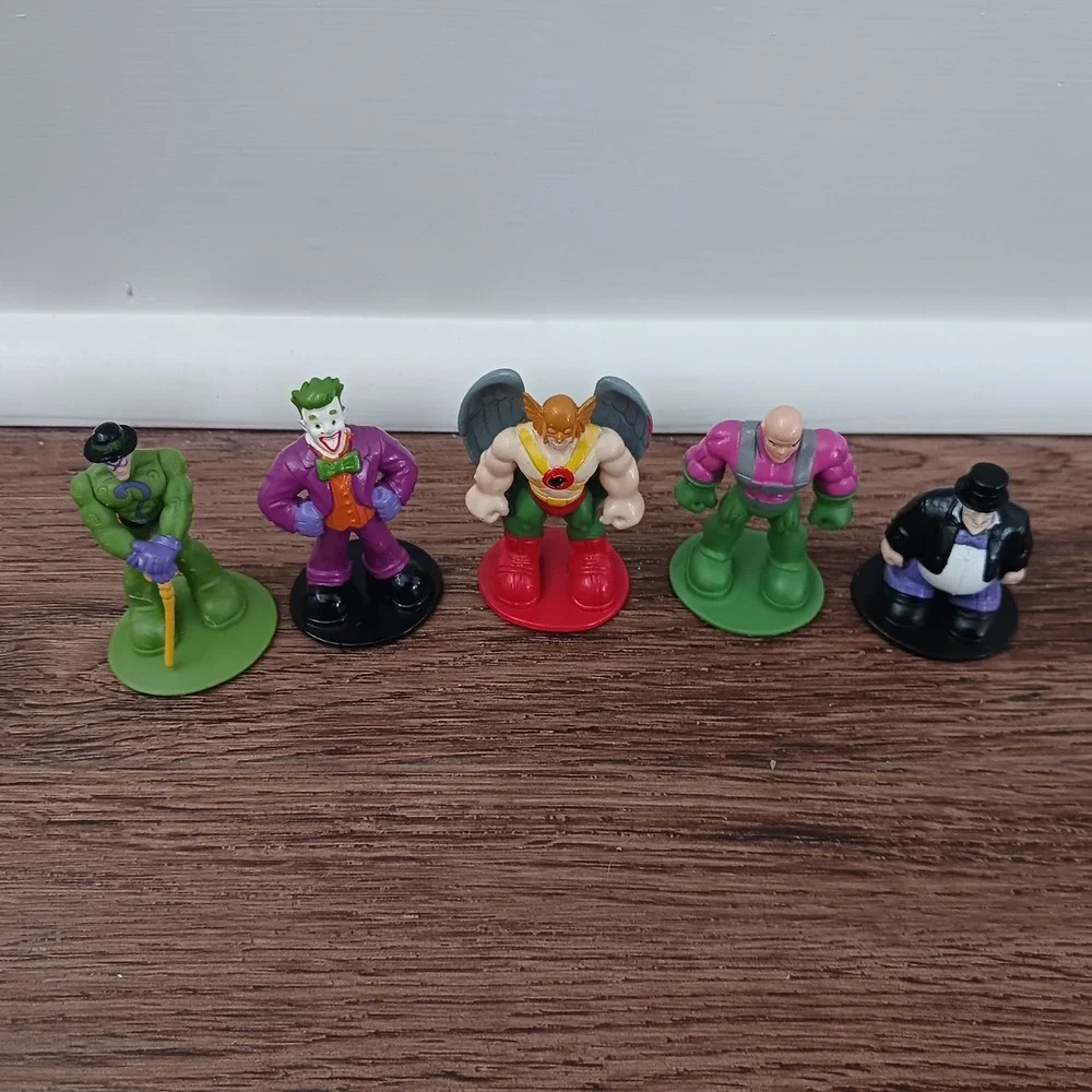 Lot of 5 DC Comics Mini Figures Joker Lex Luthor‎ Riddler Penguin Hawkman